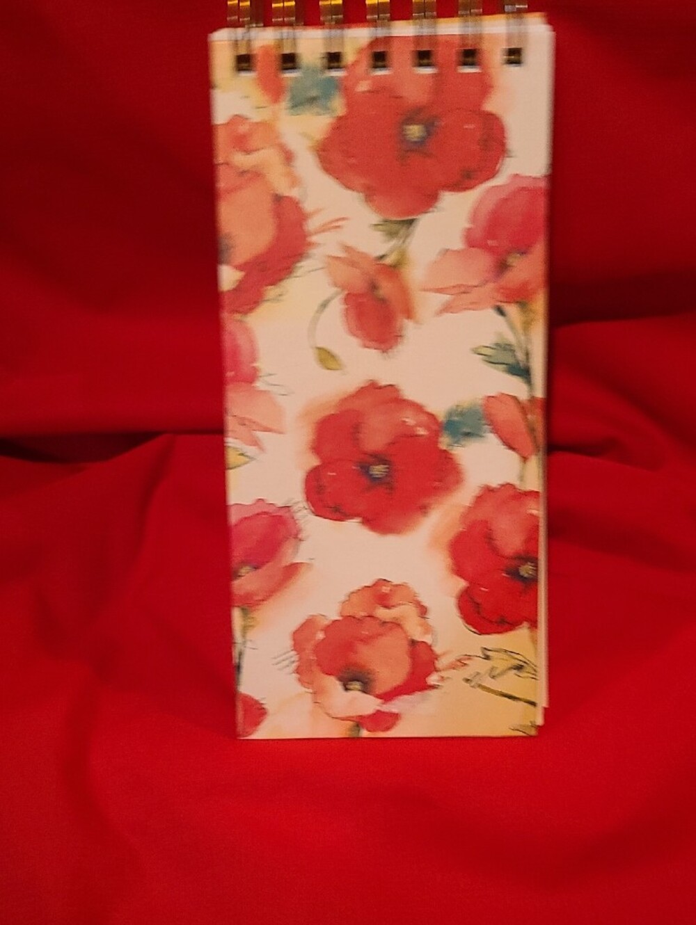 Floral Red Gemmed Biblical Spiral Notepad - She Is More Precious Than Rubies NWT - Picture 6 of 7